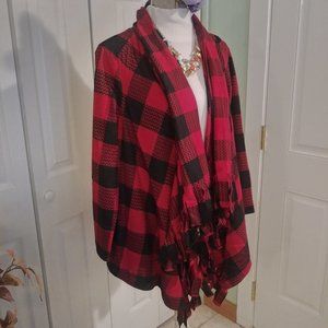 1716 Size Medium Miley and Molly Plaid Cardigan